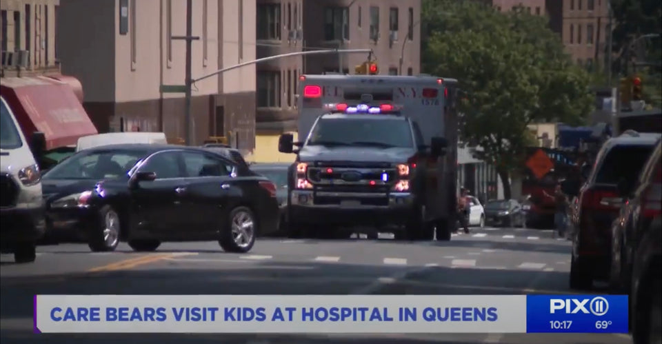 Care Bears visit kids at Queens hospital