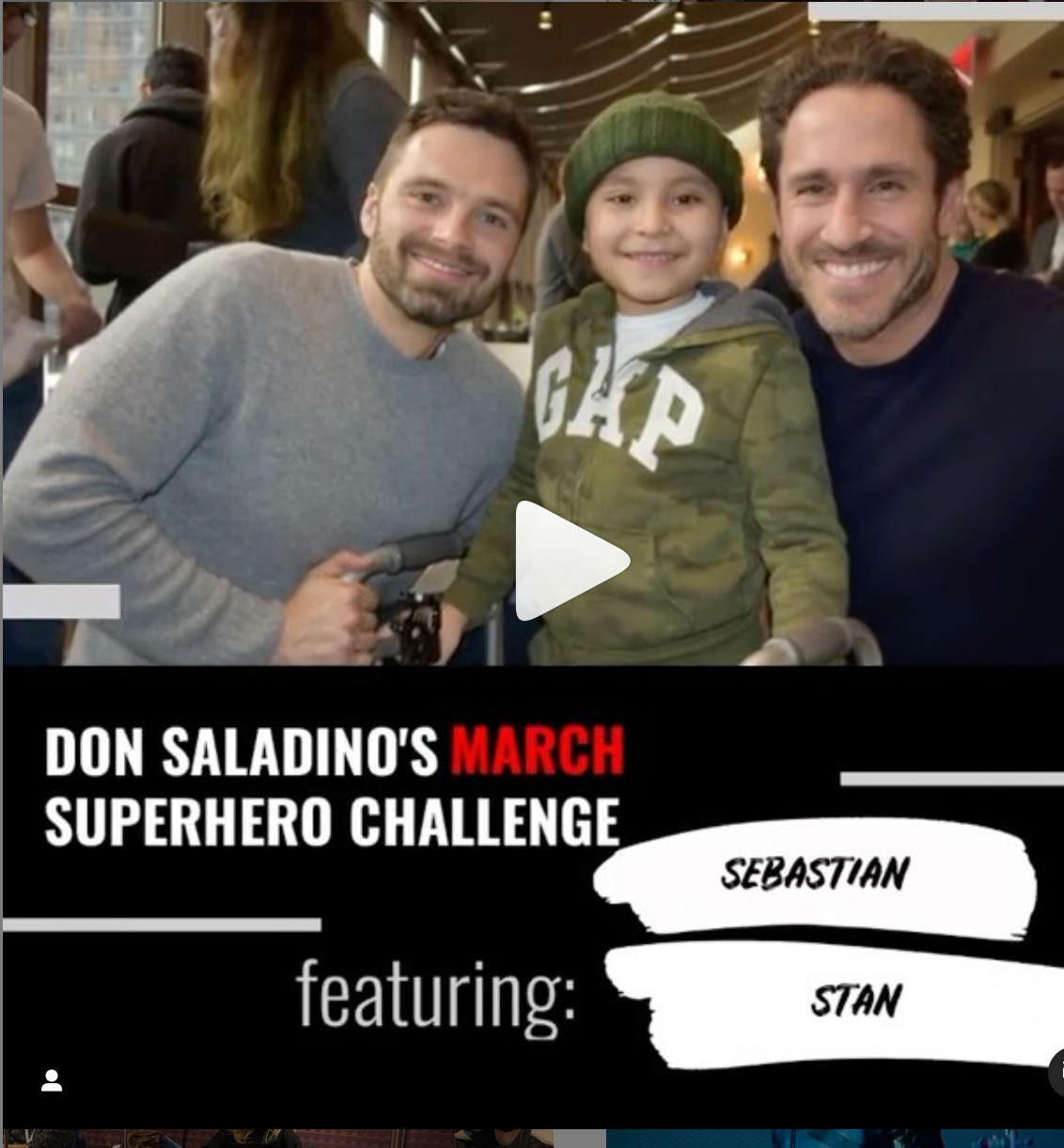 Sebastian Stan Winter Soldier Ronald McDonald House NY RMHNY