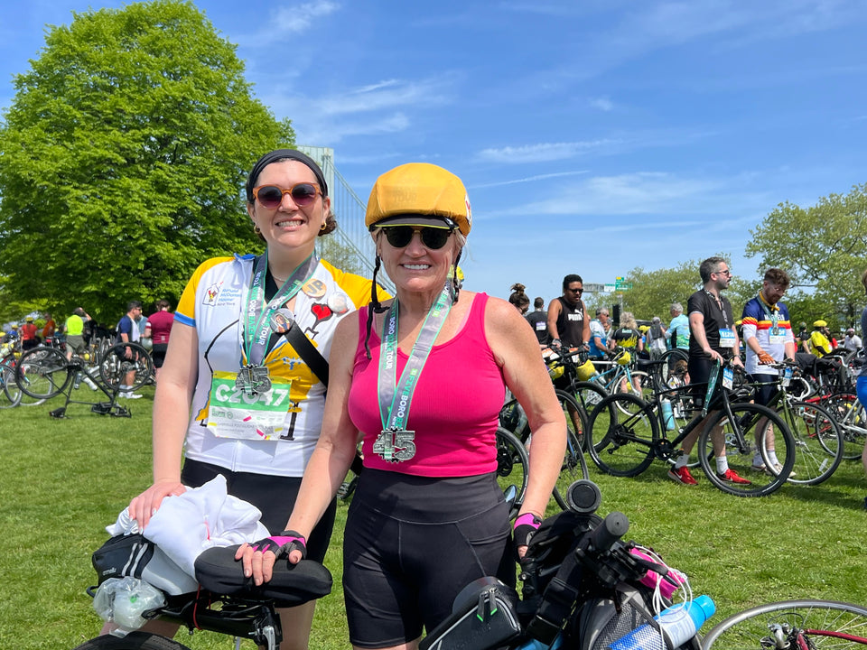 Gabrielle and Rachael and Andrea will all participate in the 5 Boro Bike Tour