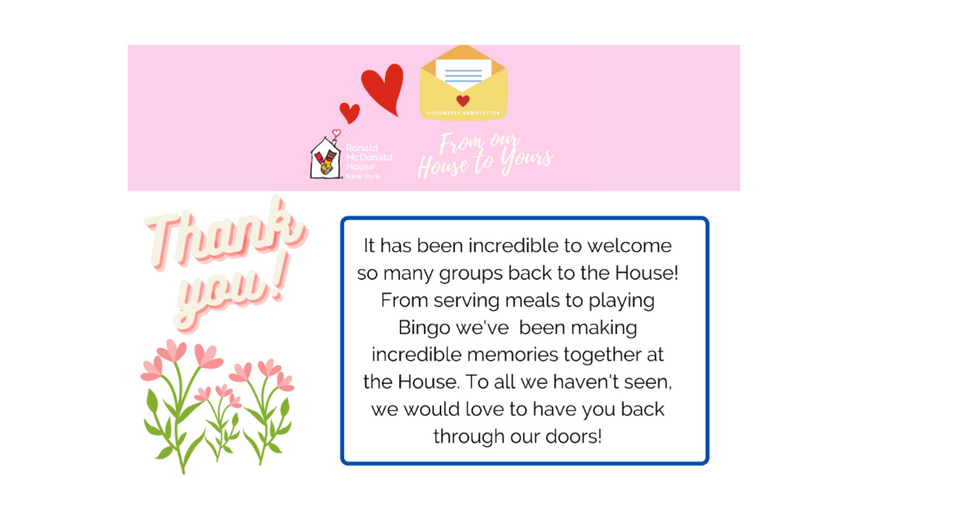 May 2023 Newsletter Thank You 
