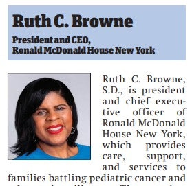 Dr. Ruth Browne honored as Power Player in Healthcare