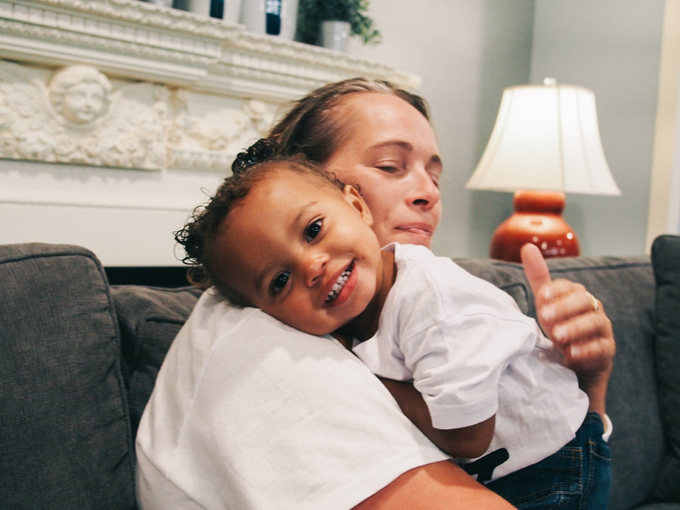Ivy Fortune smiles from her mom's shoulder. We are keeping families close at Ronald McDonald House New York