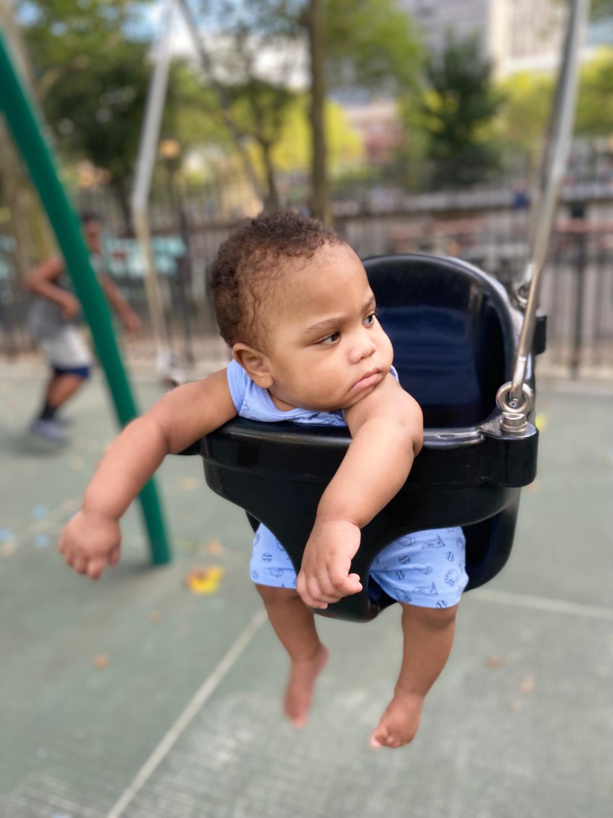 Azaire at the playground