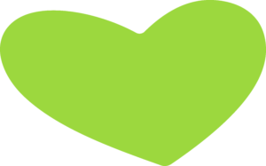 A Green heart part of the branding for RMH-NY.