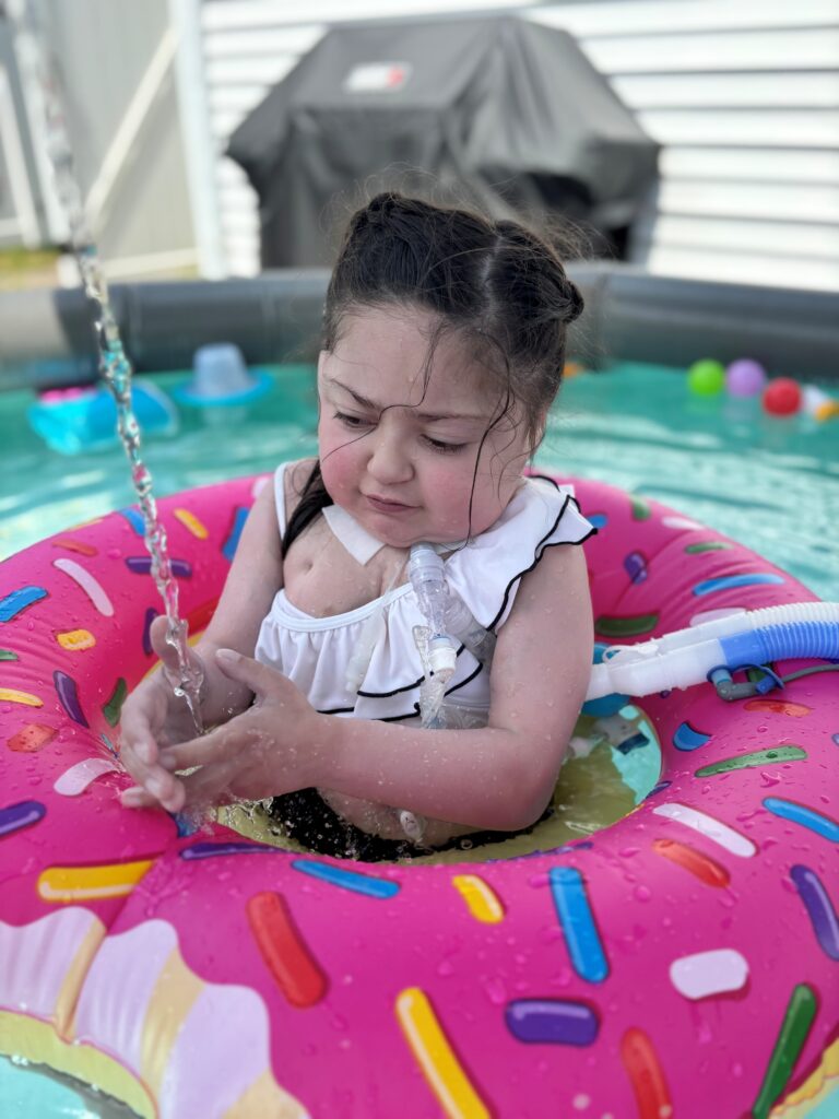 Sofia in the pool 2026