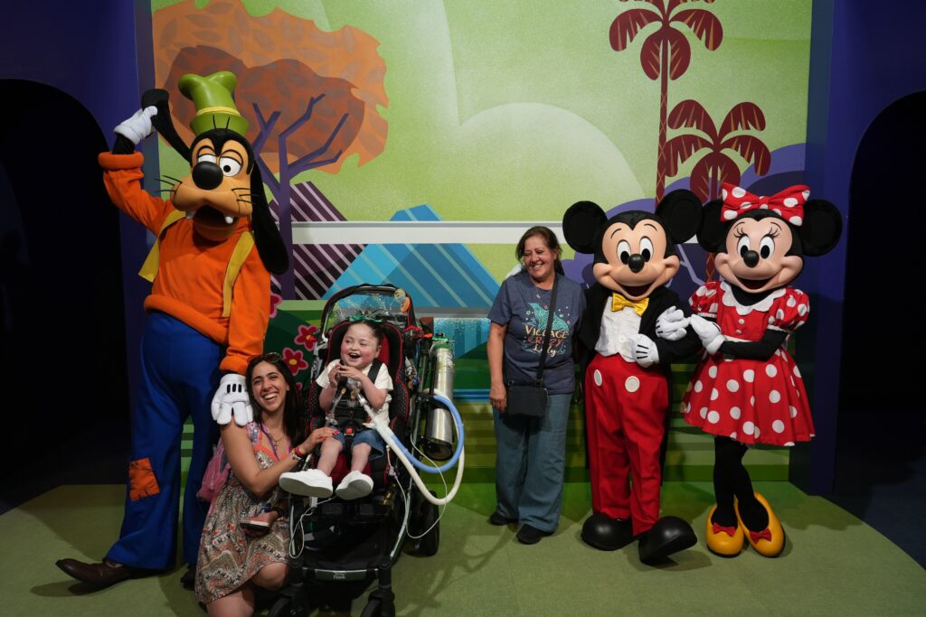 Sofia with Mickey