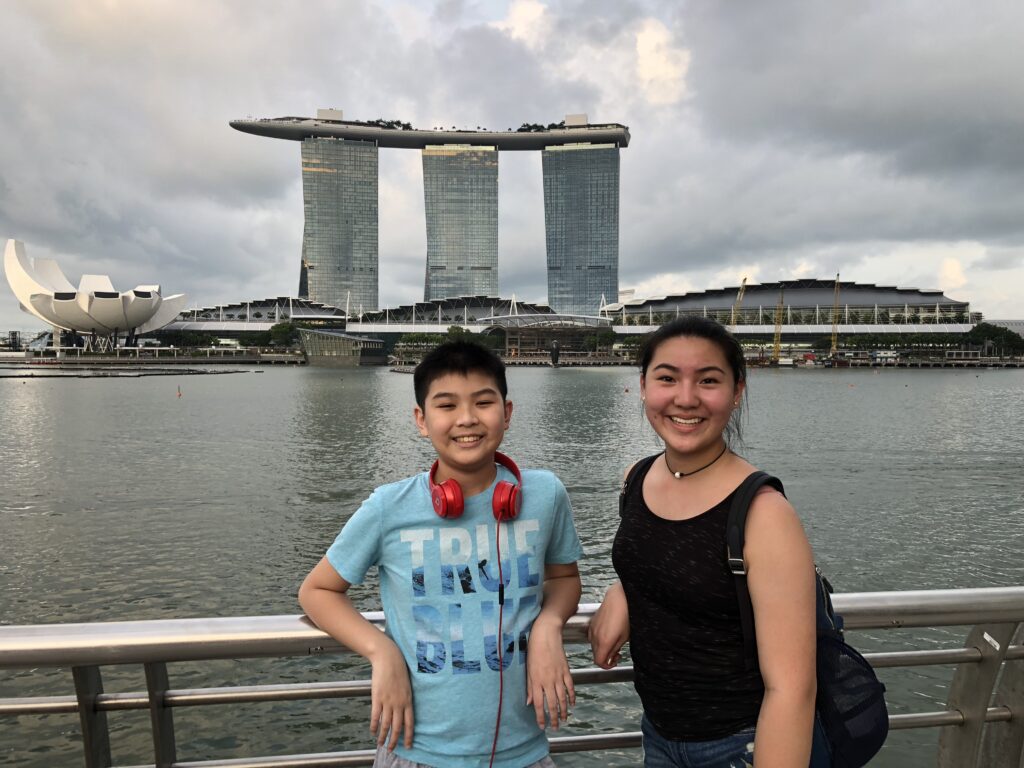 Connor and Elizabeth on vacation